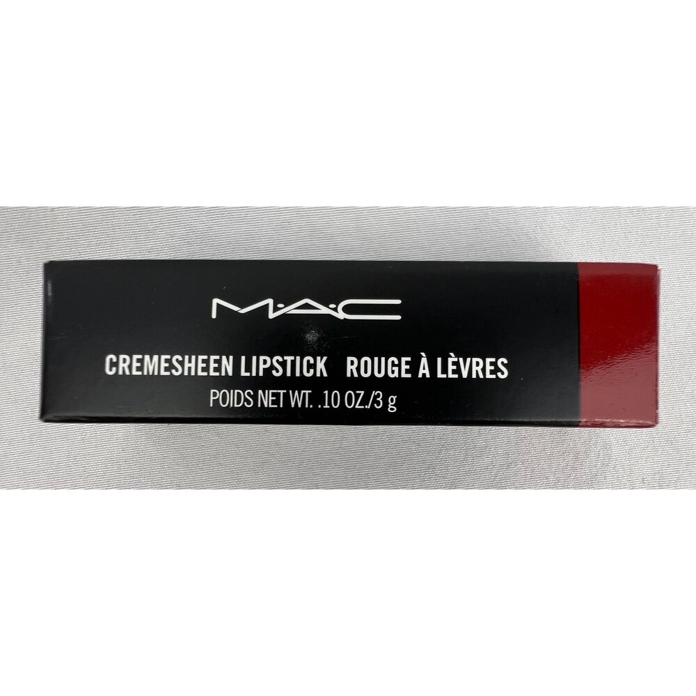 MAC Cremesheen Lipstick 201 BRAVE RED Full Size 3g .1 us oz